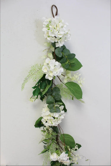 Supreme Hydrangea/Willow Garland 6' - Garlands Silk