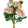 AmBest Italian Ranunculus Bundle Light Pink 17.5" - Artificial Flowering Plants Silk