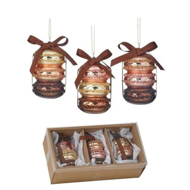 Regency Glass Macaroon Ornament Box 3.5" - Uncategorized Merchandise
