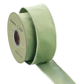 Velvet Ribbon Sage Green 2.5" x 10 yd