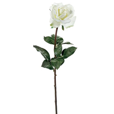 Allstate Real Touch Caroline Rose Spray White 27" - Uncategorized Silk