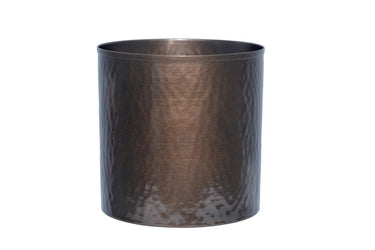 SNK Iron-Bronze Cylinder Container 6" x 6" - Vases Merchandise