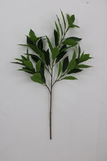 Golden Bell Laurel Leaf Spray 29" - Artificial Non-Flowering Plants Silk