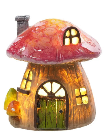 Special T LED Mushroom House (2 Asst) 4.5"H x 3.5"D - Uncategorized Merchandise