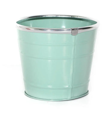 SNK Light Blue Metal Bucket 6.25"H x 7.5"D - Uncategorized Merchandise