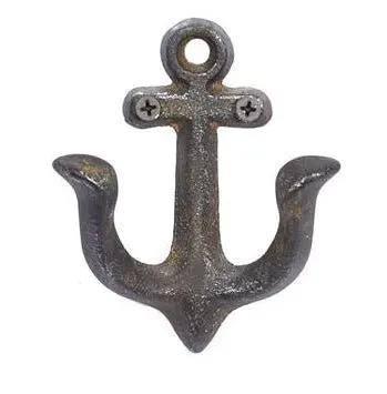 Deco Marché Metal Anchor Wall Hook (4 Asst) 4"x 4" - Coat & Hat Racks Merchandise