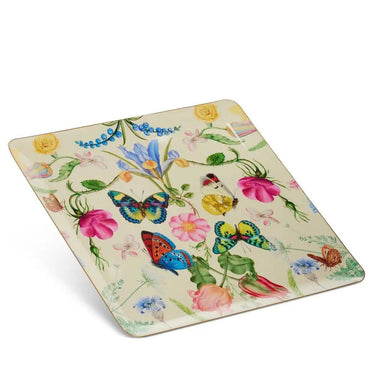 RAZ Metal Botanical Flight Tray 12" x 12" - Decorative Trays Merchandise
