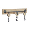 Deco Marché Metal Wood Wall Hooks 24"x10" - Coat & Hat Racks Merchandise