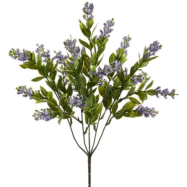 Allstate Mini Blossom Bush Lavender-Purple 15" - Uncategorized Silk
