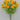 Golden Bell Mini Ranunculus Bush Yellow 16" - Artificial Flowering Plants Silk