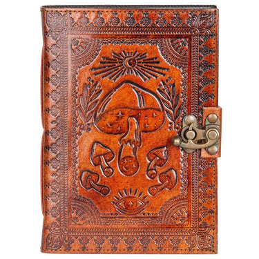 Benjamin International Mushroom Leather Journal 5" x 7" - Journals Merchandise