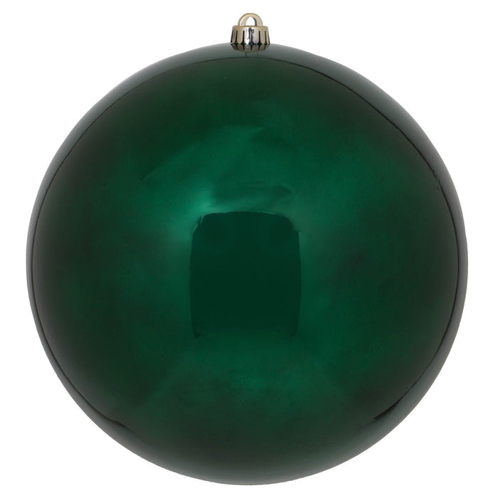 UV Midnight Green Shiny Ball Ornament 6" (Bag of 4)
