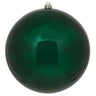 Vickerman Midnight Green Shiny Ball Ornament UV 4" (6/Bag) - Holiday Ornaments Merchandise