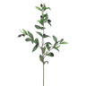 Allstate Olive Branch Green-Burgundy 31.5" - Artificial Non-Flowering Plants Silk