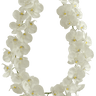 Golden Bell Orchid Garland White 52" - Garlands Silk