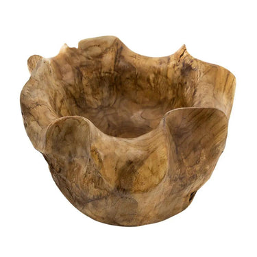A&B Organic Teak Bowl 14" x 12" x 8" - Decorative Bowls Merchandise