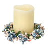 Regency Pipberry Shell Candle Ring Cream-Blue 4" - Uncategorized Merchandise