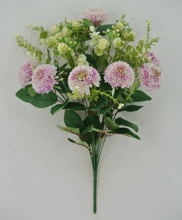 Golden Bell Plastic Dahlia Bush 19" Lavender - Uncategorized Silk