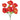 Allstate Poppy Bush Red-Orange 12.5" - Artificial Flowering Plants Silk