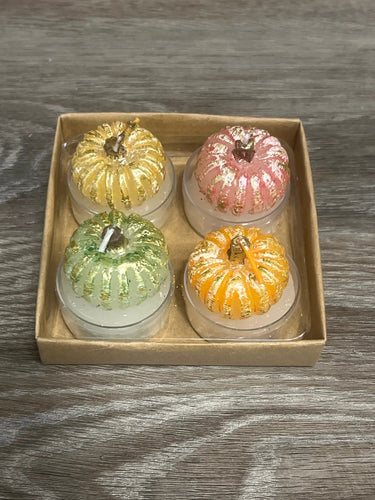 One Hundred 80 Degrees Pumpkin Tealight Candle 1.5" (4 Asst) - Uncategorized Candles/Fragrance