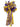 Purple/Yellow Go Team Ribbon 2.5" x 10 yd - Evergreen Home and Floral
