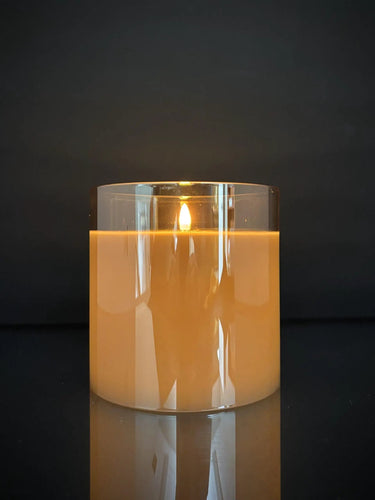 Light Garden Radiance Large Pillar Candle Champagne 5.75" x 5.75" - Uncategorized Candles/Fragrance