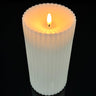 Radiance Outdoor Pillar Battery Candle Large 4" x 8" - Evergreen Home and Floral