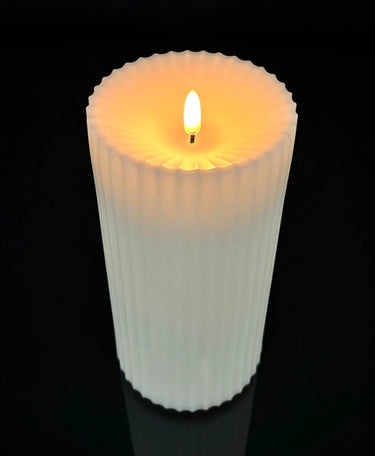 Light Garden Radiance Outdoor Pillar Battery Candle Large 4" x 8" - Uncategorized Candles/Fragrance