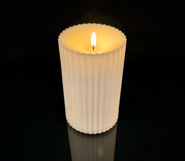 Light Garden Radiance Outdoor Pillar Battery Candle Medium 4" x 6.5" - Uncategorized Candles/Fragrance