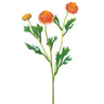 Allstate Ranunculus Spray Orange 20" - Artificial Flowering Plants Silk