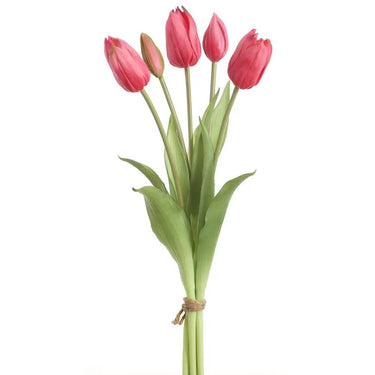 Allstate Real Touch Dutch Tulip Bouquet Beauty 16" - Artificial Flowering Plants Silk