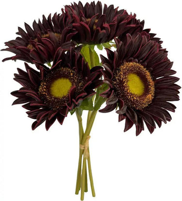 Select Real Touch Sunflower Bundle Rust 17" - Artificial Flowering Plants Silk
