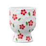 Napco Red-White Flower Planter with Base 5.75" x 7.75"H - Planters Merchandise