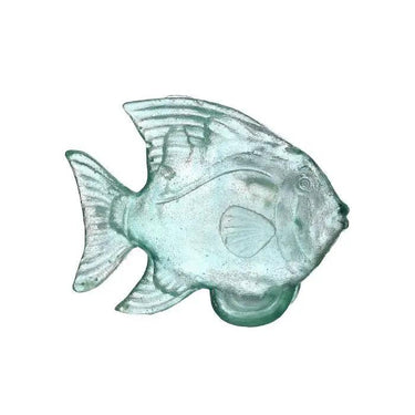 Regency Resin Clear Blue Tropical Fish Figurine 7" - Figurines Merchandise