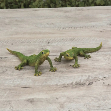 Gerson Resin Lizard Figurine (2 Asst) 8.86"L - Figurines Merchandise