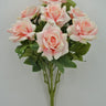 Golden Bell Rose Bush Pink 23" - Uncategorized Silk