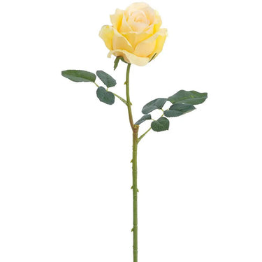 Allstate Rose Spray Yellow 24.4" - Artificial Flowering Plants Silk