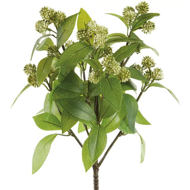 Allstate Sedum Bush Cream-Green 16" - Artificial Non-Flowering Plants Silk