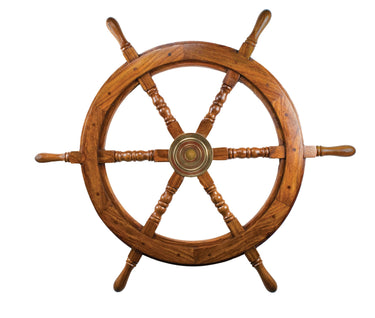 Ship Wheel 18"D - Evergreen Home and Floral
