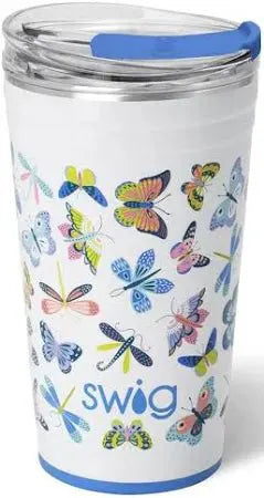 Swig Party Cup 24oz- Butterfly Bliss - Tumblers Merchandise