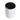 A&B Silver-White Vase 6.5"D x 8.5" - Vases Merchandise