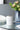 A&B Silver-White Vase 6.5"D x 8.5" - Vases Merchandise