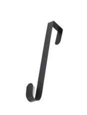 Single Wreath Hanger 12" Black - Evergreen Home and Floral