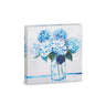 RAZ Small Blue Floral Wall Art 6" x 6" - Prints Merchandise