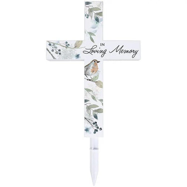 Carson Solar "Loving Memory" Cross Stake - Garden Sculptures Merchandise
