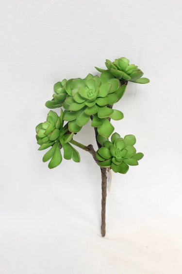 Supreme Succulent Stem Green 16" - Artificial Non-Flowering Plants Silk