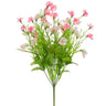 Allstate Sweet Pea/Fern Bush Two-Tone Pink 20.5" - Artificial Flowering Plants Silk