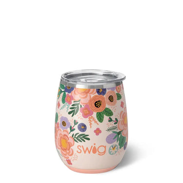 Swig Stemless Wine Cup 14oz- Full Bloom - Drinkware Merchandise