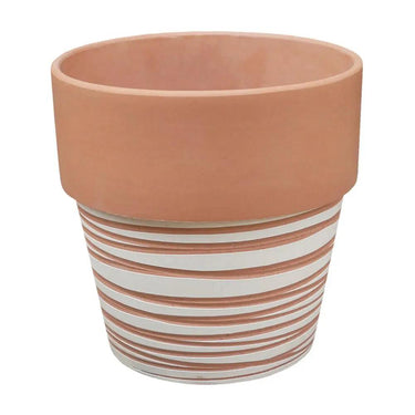 A&B Terracotta Swirl Pot Large 9.5" x 9.5" - Uncategorized Merchandise