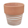 A&B Terracotta Swirl Pot Small 7" x 7" - Pots Merchandise